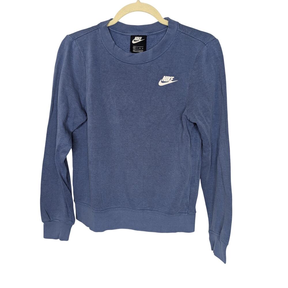 Nike Blue Crewneck Pullover Sweatshirt Womens Size XS